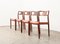 Model 79 Dining Chairs in Rosewood and Leather by N.O. Moller for J.L. Mollers Denmark, 1966, Set of 4 3
