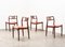 Model 79 Dining Chairs in Rosewood and Leather by N.O. Moller for J.L. Mollers Denmark, 1966, Set of 4, Image 5