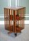 French Military Campaign Brass Inlaid Revolving Bookcase 1