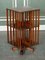 French Military Campaign Brass Inlaid Revolving Bookcase 2