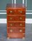 Vintage Military Campaign Chest of Drawers in Yew Wood 1