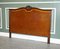 Vintage Art Deco Double Carved Headboard in Burr Walnut 3