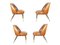 Campanula Chairs in Brown Leather and Brass by Carlo Pagani for Arflex, 1952, Set of 2 9