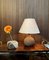 Mid-Century German Table Lamp with Vase-Shaped Grooved Ceramic Base, 1950s, Image 8