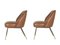 Campanula Armchairs in Brown Leather and Brass by Carlo Pagani for Arflex, 1952, Set of 2, Image 5