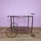 Vintage French Brass Bar Cart, 1950s 1