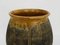 French Jar in Varnished Brown Yellow Terracotta 5