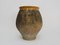 French Jar aus lackiertem Terracotta in Braun/Gelb 3
