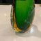 Modern Green and Yellow Murano Glass Vase by Flavio Poli for Seguso, 1970s, Image 4