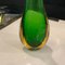 Modern Green and Yellow Murano Glass Vase by Flavio Poli for Seguso, 1970s 2