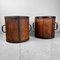 Antique Meiji Handmade Rice Measure Buckets, Japan, Set of 2 1