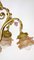 Antique French Art Nouveau Brass Glass Chandelier, 1900s 18
