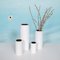Fat Lava Pottery Vases with White Pattern from Scheurich, West Germany, 1970s, Set of 4 5