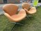 Mid-Century Danish Model 3320 Leather Swan Chair by Arne Jacobsen for Fritz Hansen, 1970s 5