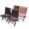 Mid-Century Lounge Chairs by Pierre Lottier for Valenti, 1960s, Set of 4 1