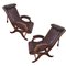 Mid-Century Chesterfield Leather Lounge Chair by Pierre Lottier for Valenti Barcelona, Set of 2, Image 14