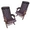 Mid-Century Chesterfield Leather Lounge Chair by Pierre Lottier for Valenti Barcelona, Set of 2 2