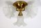 Brass & Glass Ceiling Lamp from Schröder and Co., 1960s 1