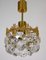 Brass & Lead Crystal Chandelier from Palwa, 1960s 3