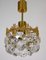 Brass & Lead Crystal Chandelier from Palwa, 1960s, Image 3