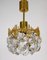 Brass & Lead Crystal Chandelier from Palwa, 1960s 13
