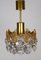 Brass & Lead Crystal Chandelier from Palwa, 1960s 2