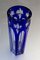 Hand Blown Royal Blue Bohemian Vase, 1920s, Image 4