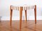 Mid-Century Ash Stool from Uluv, 1960s, Image 1