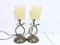 Table Lamps in Brass & Glass by Paul Neuhaus, 1980s, Set of 2 1