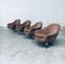 Space Age Egg Swivel Lounge Chairs, 1970s, Set of 4 20