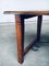 French Rustic Farmhouse Trestle Oak & Wrought Iron Dining Table, France, 1960s 8