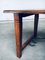 French Rustic Farmhouse Trestle Oak & Wrought Iron Dining Table, France, 1960s, Image 8