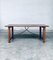 French Rustic Farmhouse Trestle Oak & Wrought Iron Dining Table, France, 1960s, Image 23