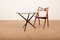 Colonial Tisch aus schwarz lackiertem Holz verbundenem Metallgelenk, Tischplatte Holzfurniert mit schwarzer Kante von Hans Bellmann für Vitra, 2002 12
