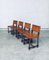 Englische Beistellstühle aus hellbraunem Leder & Eiche im Cromwellschen Stil, Frühe 1900er, 4 . Set 26