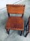 English Cromwellian Style Tan Leather & Oak Side Chairs, Early 1900s, Set of 4 20