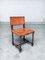 English Cromwellian Style Tan Leather & Oak Side Chairs, Early 1900s, Set of 4 12