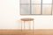 Steel Tube Tisch mit Gestell aus verchromtem Stahlrohr, Platte aus dunkel gebeiztem Schichtholz & Buchenholzkante 9