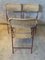 20th Century French Folding Chairs in Rattan and Metal, 1950s, Set of 3 5