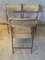 20th Century French Folding Chairs in Rattan and Metal, 1950s, Set of 3, Image 5