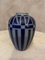Französische Vintage Art Deco Vase aus Blauem & Grauem Sandstein, 1930er 2