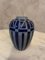 Französische Vintage Art Deco Vase aus Blauem & Grauem Sandstein, 1930er 3