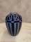 Vintage French Art Deco Vase in Blue and Gray Sandstone, 1930s 4