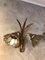 French Wall Lights in Golden Metal, 1980s, Set of 2 2