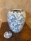 Jarrón chino de cerámica en blanco y azul, años 20, Imagen 8