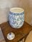 Chinese White and Blue Ceramic Vase, 1920s 11