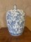 Vase Blanc et Bleu en Céramique, Chine, 1920s 2