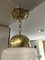 French Suspension Lamp in Brass and Opalin Glass 6