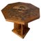 French Oak Marquetry Table, 1920s 1