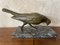 Pigeon Art Déco en Bronze sur Socle en Marbre par G. Arisse, France, 1930s 3